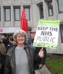 Salford Council Cuts Meeting Protest